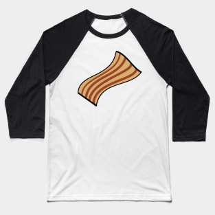 Piece of cartoon bacon Baseball T-Shirt